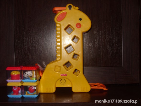 żyrafa fisher price klocki