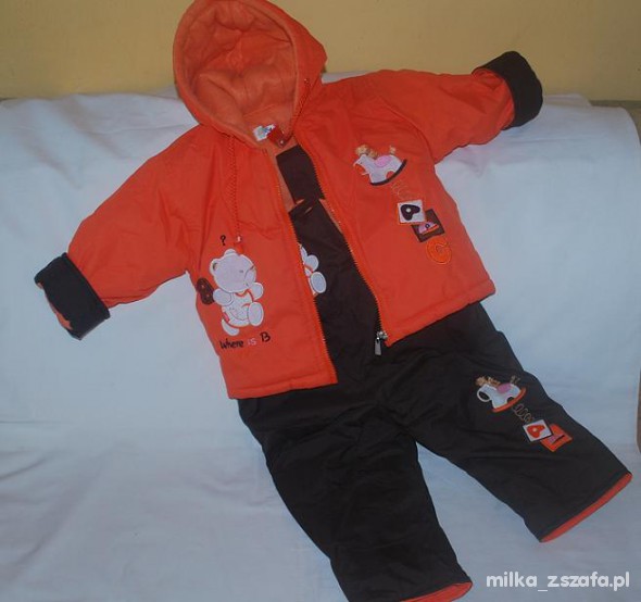 Mega gruby kombinezon zimowy 86 92