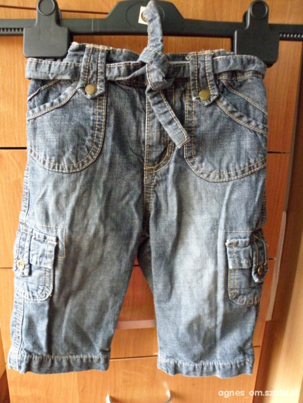 H&M Spodnie na podszewce 74 jeans