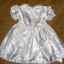 sukienka z pelerynką na chrzest lub roczek