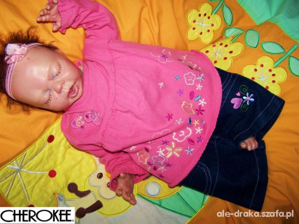 Spodnie 0 do 3m dla księżniczki