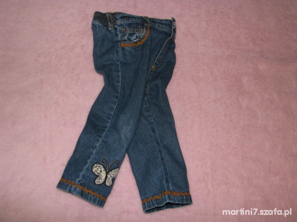 jeansy panterka 80 86cm