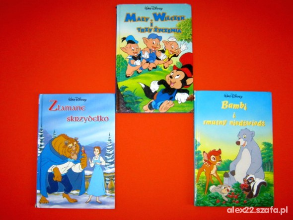 3 książeczki Disneya