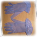 fioletowe tiulowe rękawiczki