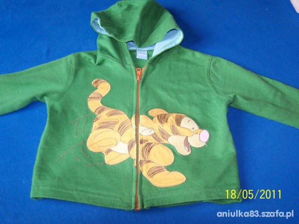 Bluza disney z tygryskiem 12 do 18 m