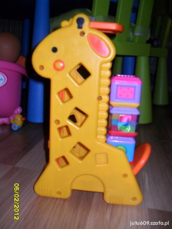 Żyrafa z klockami Fisher Price