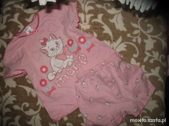 fajna pizamka z kotkiem Disney 98 do 104