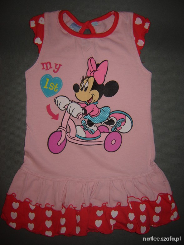 86 Disney Minnie śliczna sukienka tunika