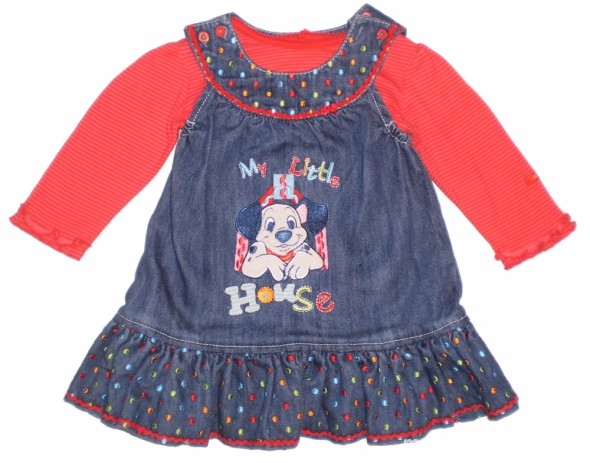 Komplet Disney Sukienka z Bluzka dla dziewczynki