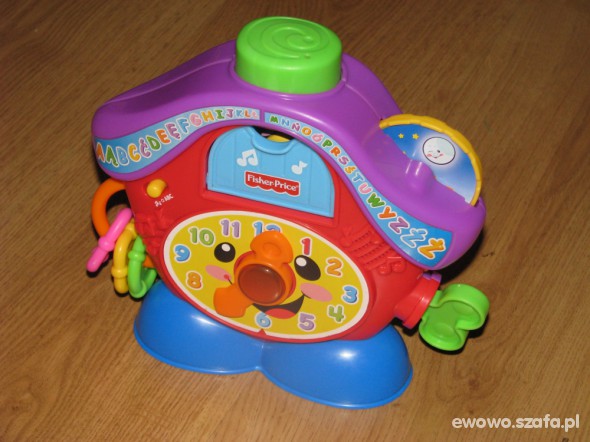 Zegar budzik a ku ku Fisher price język polski