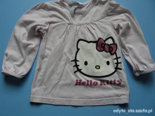 H&M bluzeczka jasny roz hello kitty rozm 86
