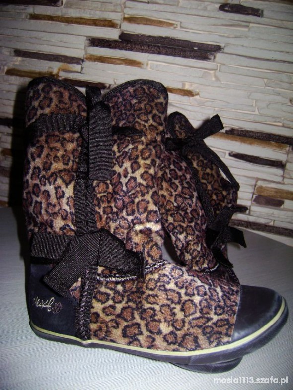 Next kozaczki w panterke rozmiar 3