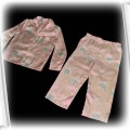 Satynowa piżamka dla dziewczynki na 3 i 4 lata