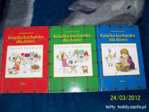 3 tomy kucharskie Cecylka Knedelek