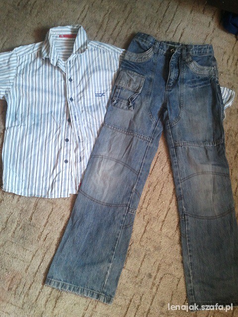 spodnie 134 i koszula