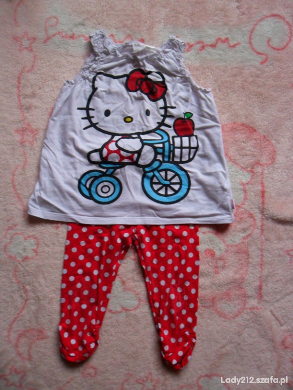 Komplecik na lato H&M Hello Kitty rozm 86