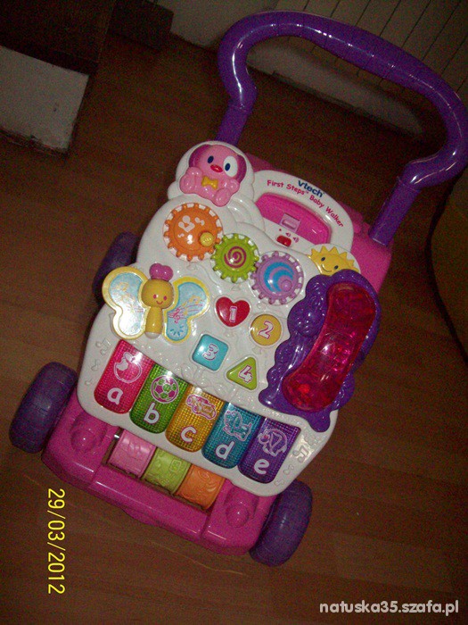 VTECH CHODZIK PCHACZ Z MUZYCZNYM PANELEM PIANINKO