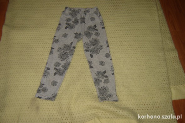 legginsy z kwiatkami