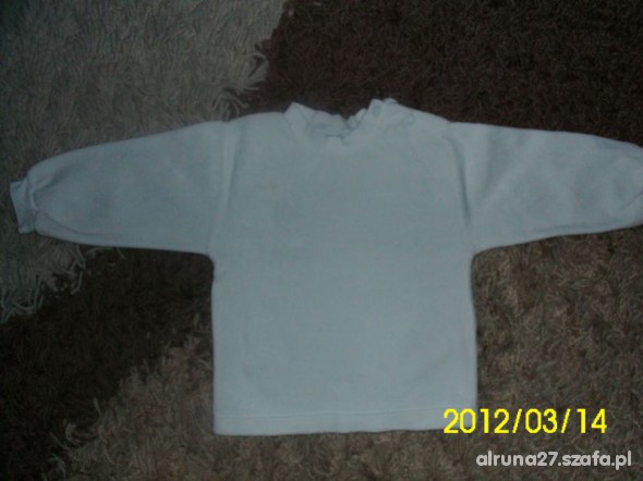 Bluzeczka biała welurowa r 68