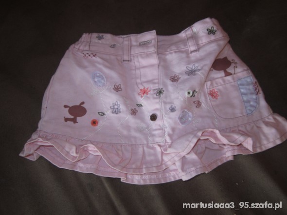 Śliczna różowa spodniczka mini dla dziewczynki