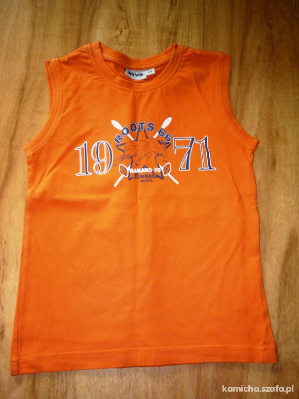 Pomarańczowa bokserka 128 cm