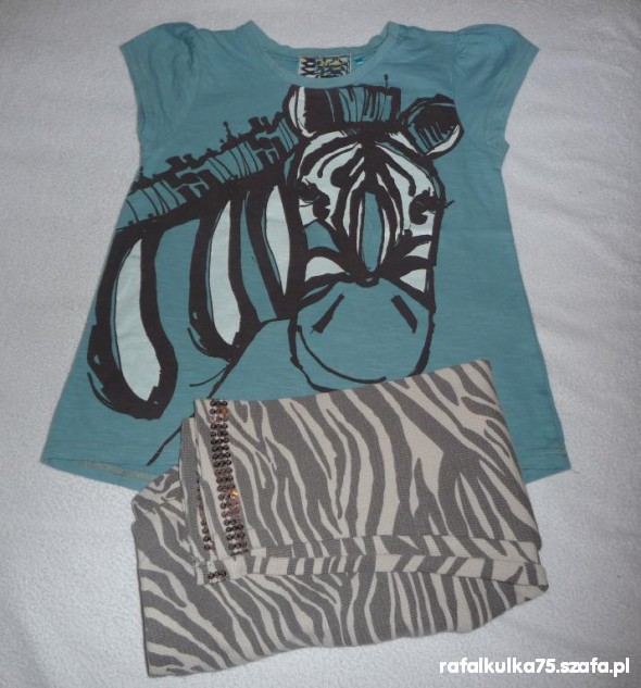 NEXT komplet ZEBRA TUNIKA plus LEGINSY