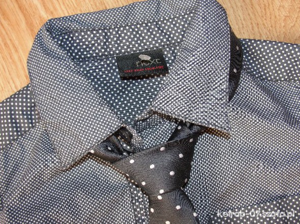 NEXT SUPER KOMPLET SZAŁOWA KOSZULA I KRAWAT