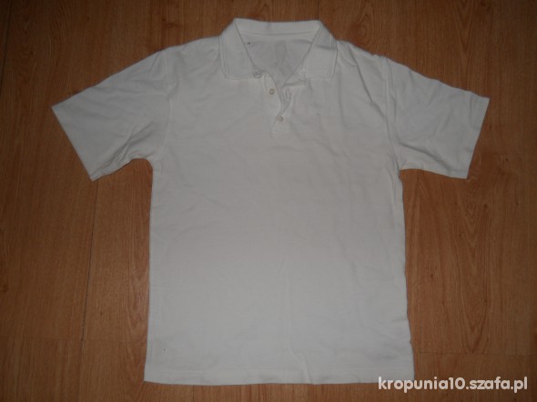 Koszulka Polo biała chłopiec rozm 152