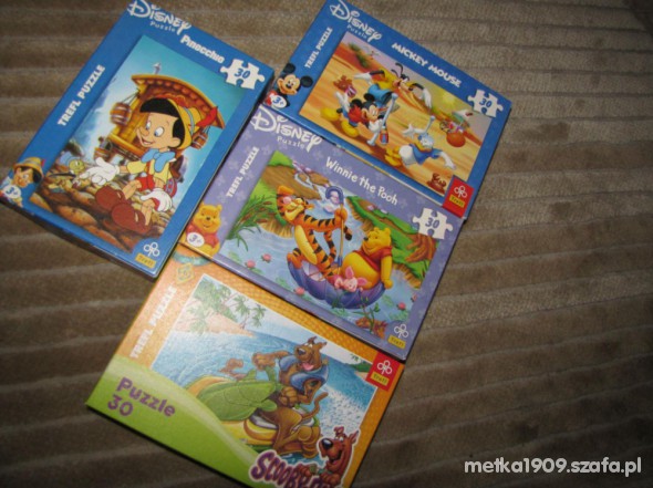 Disney 4 puzzle po 30szt