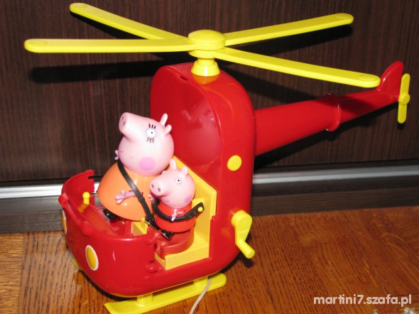 Helikopter 2 figurki Peppa i mama świnka
