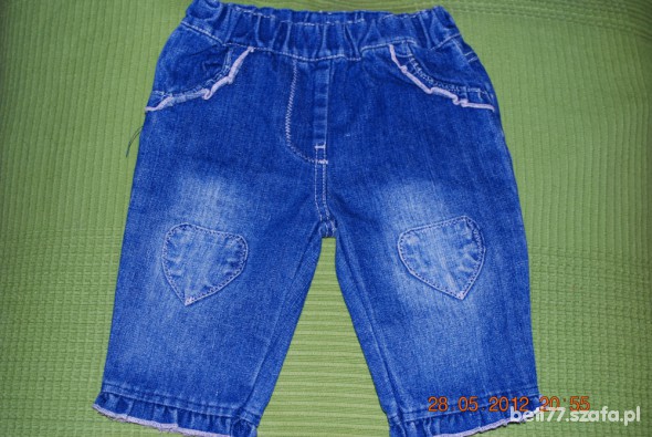 jeansy z serduszkami