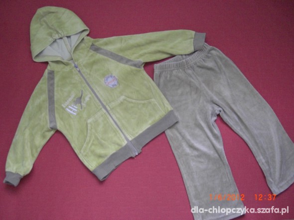 bluza i spodnie welur 92