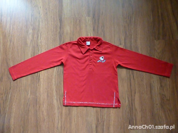 czerwona bluzeczka rozmiar 122 cm