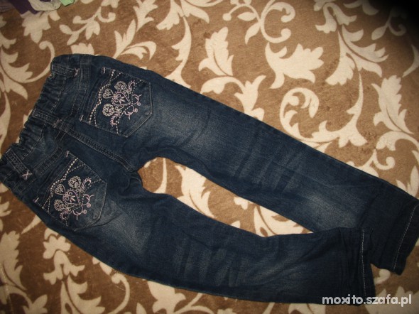 bombowe rureczki denim 3 4 lata 98 104 cm