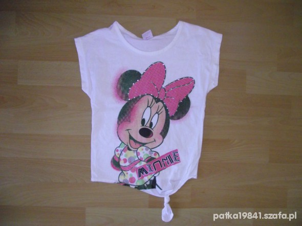 r 116 Minnie Disney Cekinki śliczna bluzeczka