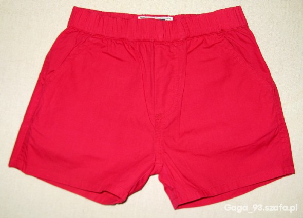 Czerwone spodenki rozm 4 98