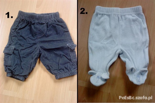 Spodnie dla bobasa r 56 Komplet lub osobno