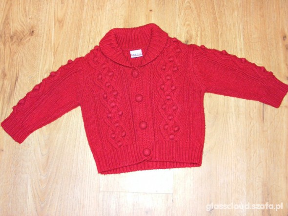Czerwony sweterek NEXT 92