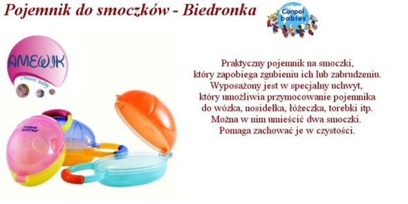 Pojemnik do smoczków Biedronka Canpol babies