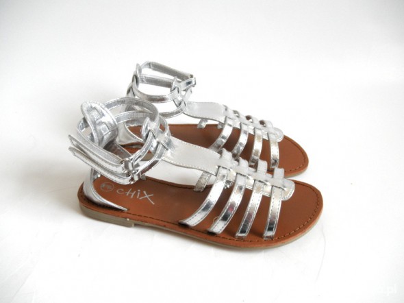 nowe sandałki dla dziewczynki 31 srebrne