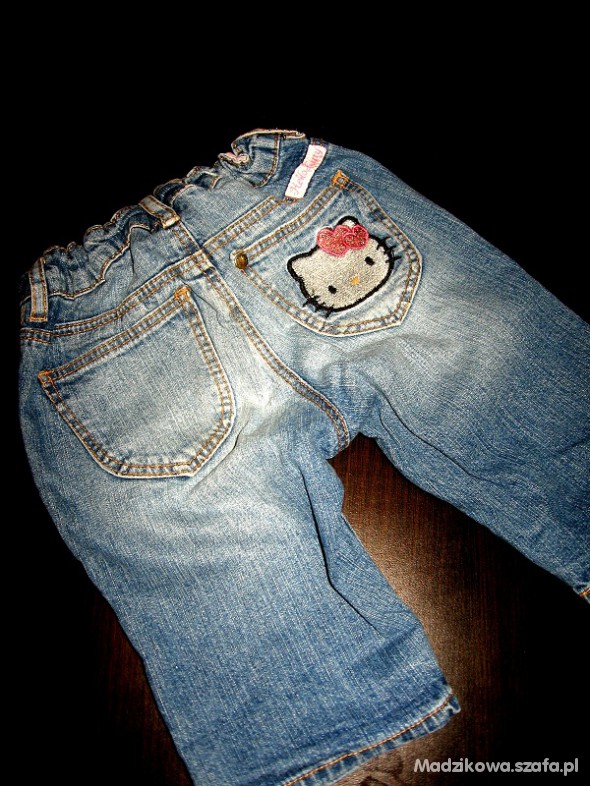 hm hello kitty SPODENKI jeans 104 110 jak nowe