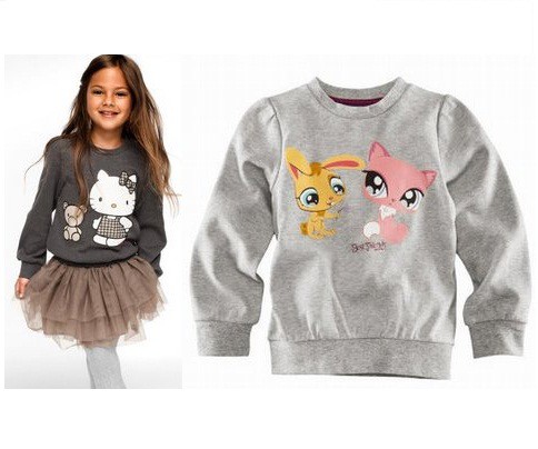 H&M bluza HASBRO PETSY 86 92 super szara