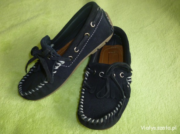 Mokasynki skórzane Zara rozmiar 25