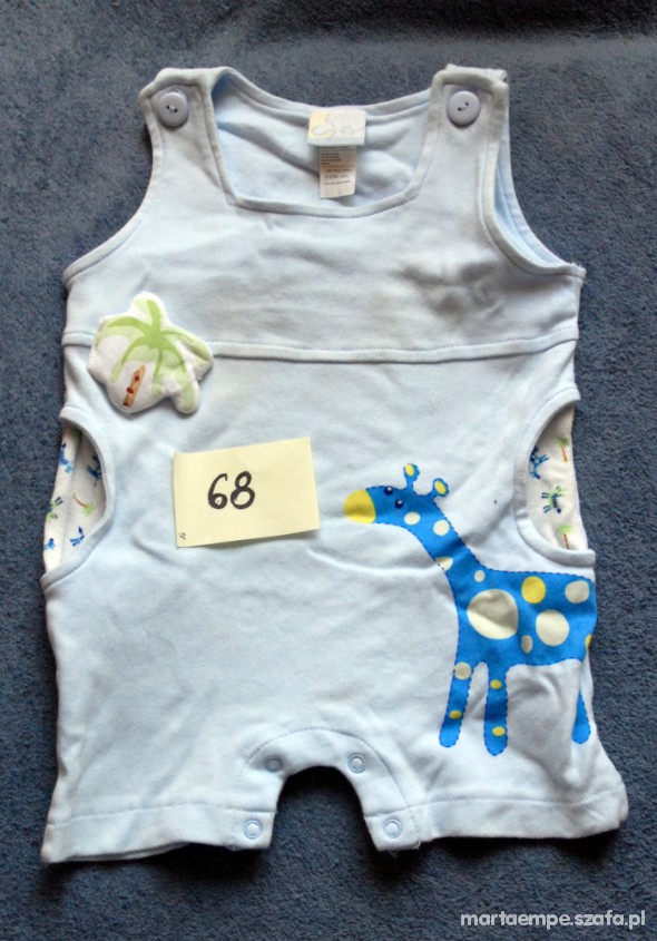 rampers skrótkie spodenki 68