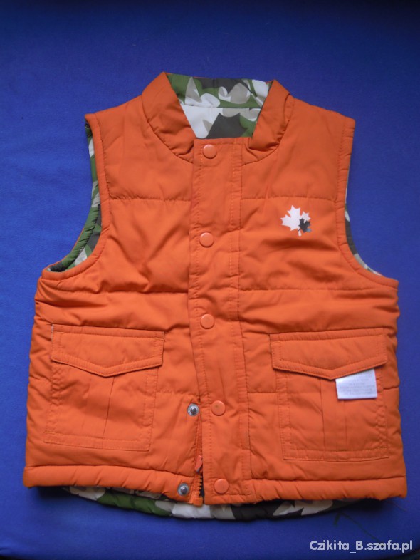 Dwustronny wiosenny bezrękawnik