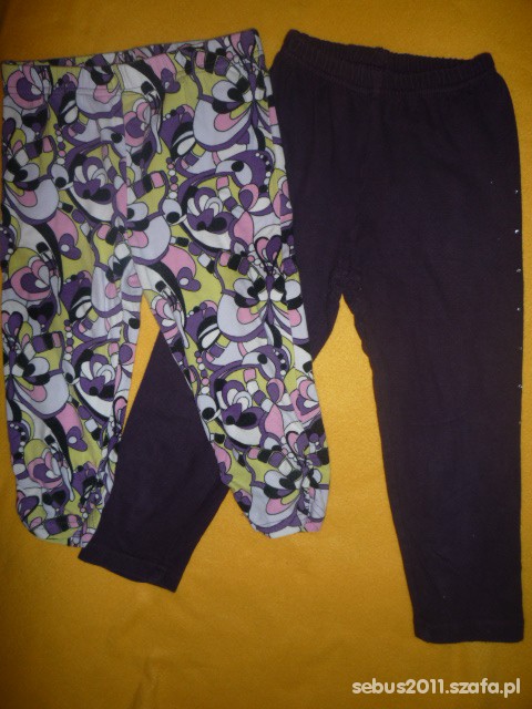 2 pary legginsow 116 122