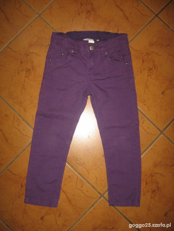 104 cm H&M fioletowe rurki