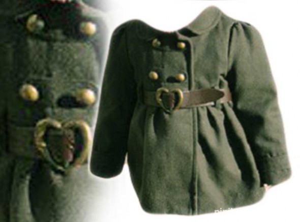 92 H&M militarny jesienny płaszcyk KHAKI