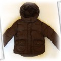H&M czekoladowa ciepła kurtka 122