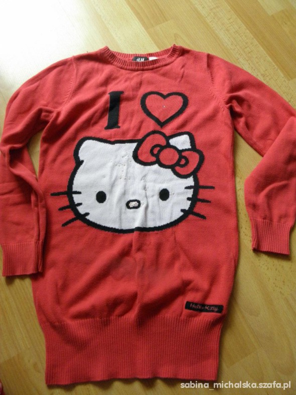 Tunika sukienka H&M hello Kitty sweterkowa